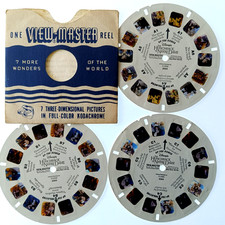 3x VIEW-MASTER 3D REEL ⭐